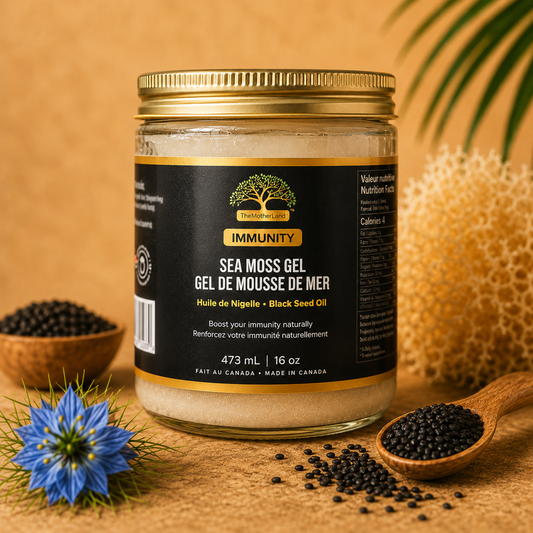 Premium Organic Sea Moss Gel with Ethiopian Black Seed Oil 100% Natural and Wildcrafted
