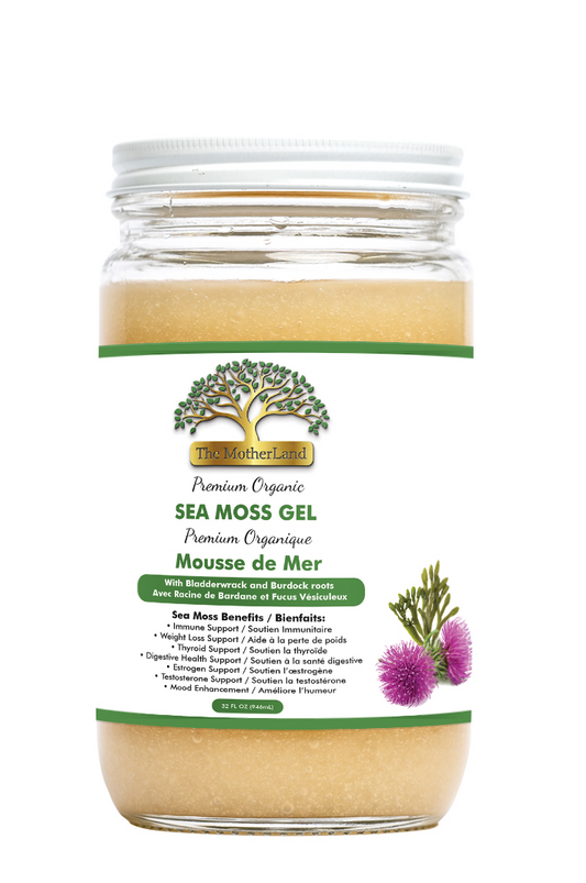 Organic Sea Moss Gel with Bladderwrack and Burduck Roots