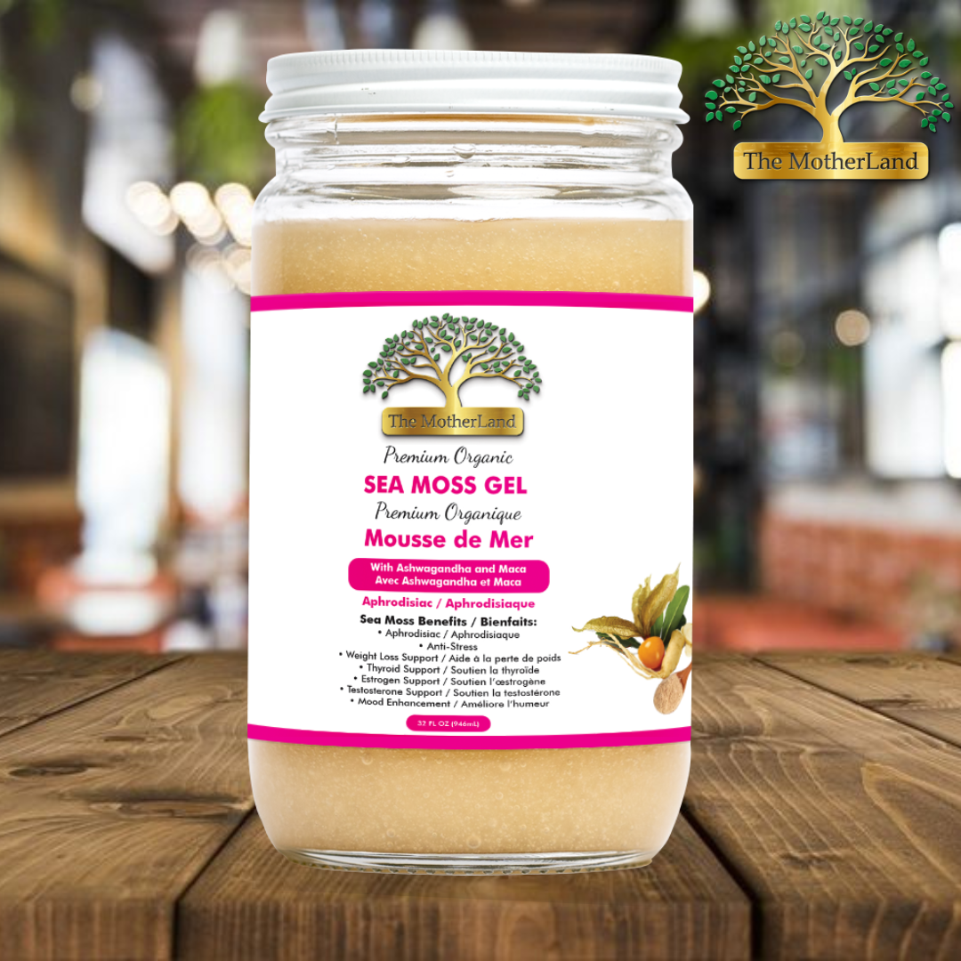 Organic Sea Moss Gel Wildcrafted with Maca & Ashwagandha