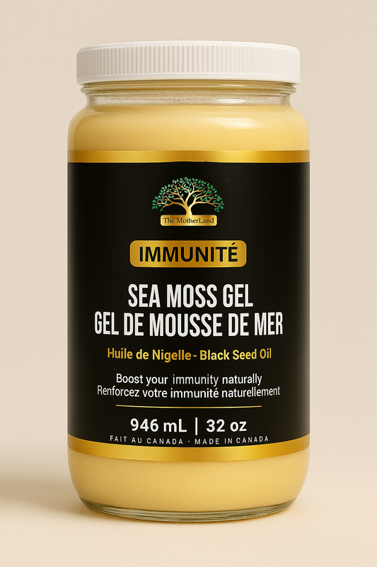 Premium Organic Sea Moss Gel with Ethiopian Black Seed Oil 100% Natural and Wildcrafted