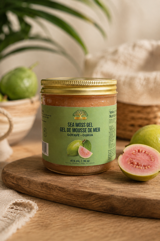 Sea Moss Gel – Guava | Gel de mousse de mer – Goyave | The MotherLand (16 oz)